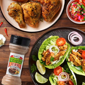 Grace Caribbean Traditions jerk seasoning pack ready for grilling and gatherings.