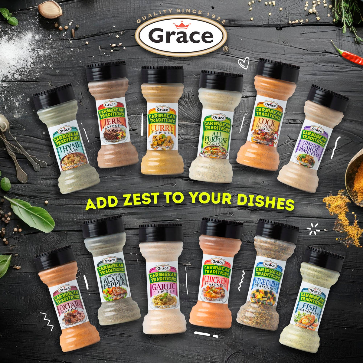 Grace Caribbean Traditions jerk seasoning for pork and BBQ nights.