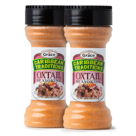 Grace Caribbean Traditions Oxtail Seasoning bottle front—flavorful beef and stew enhancer.