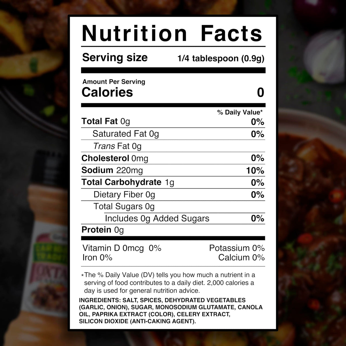 Grace Caribbean Traditions Oxtail Seasoning plated dish—versatile seasoning for soups.