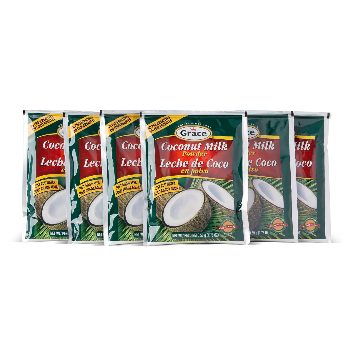 Grace Coconut Milk Powder tub, dairy-free coconut milk base for cooking and beverages