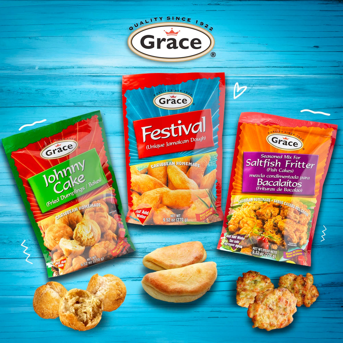 Grace Festival Mix family serve plate for Caribbean-inspired meals