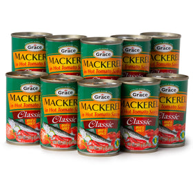 Grace Hot & Spicy Mackerel in Tomato Sauce can – bold flavor for quick meals