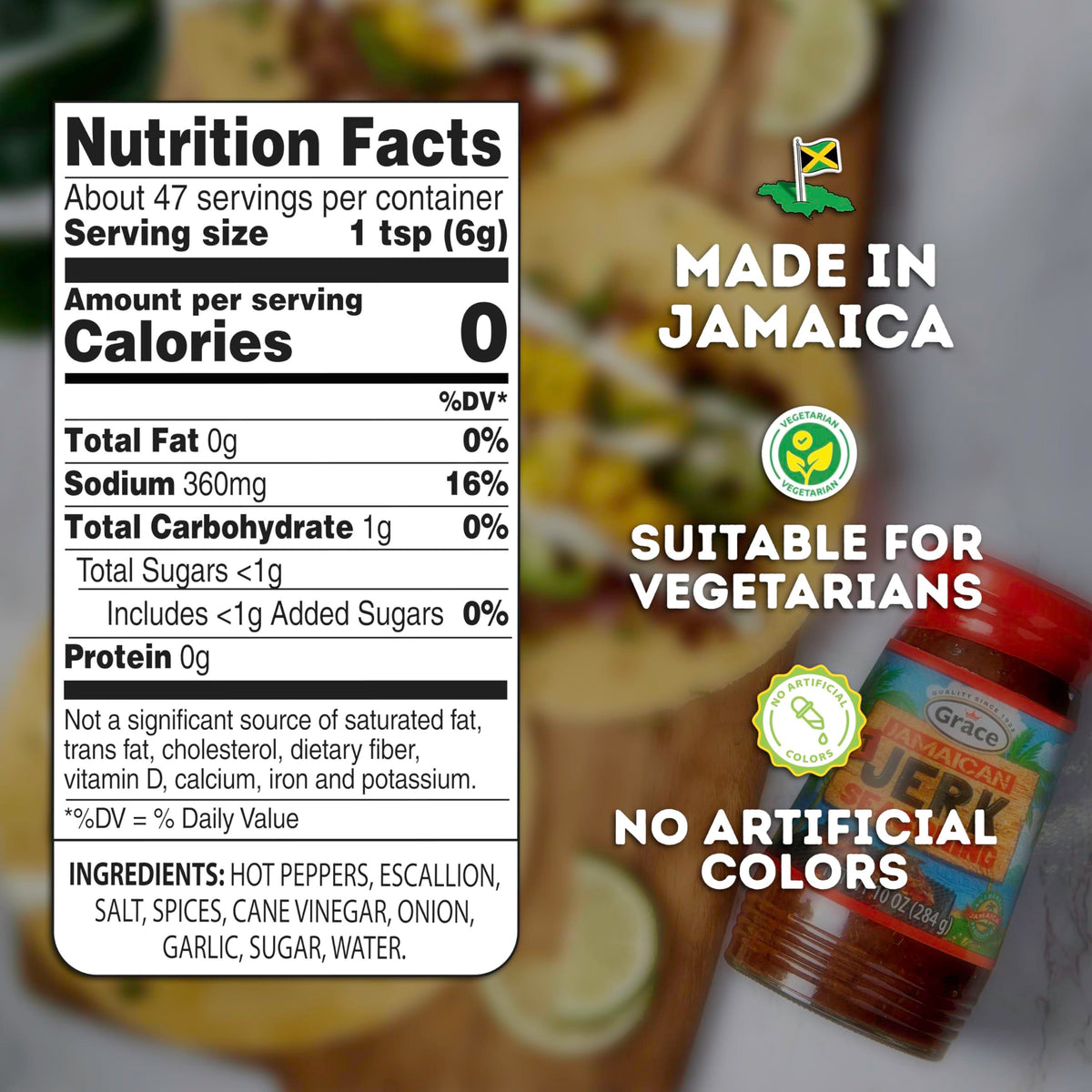 Grace Jerk Paste Honey bottle pour creates glossy rib glaze.