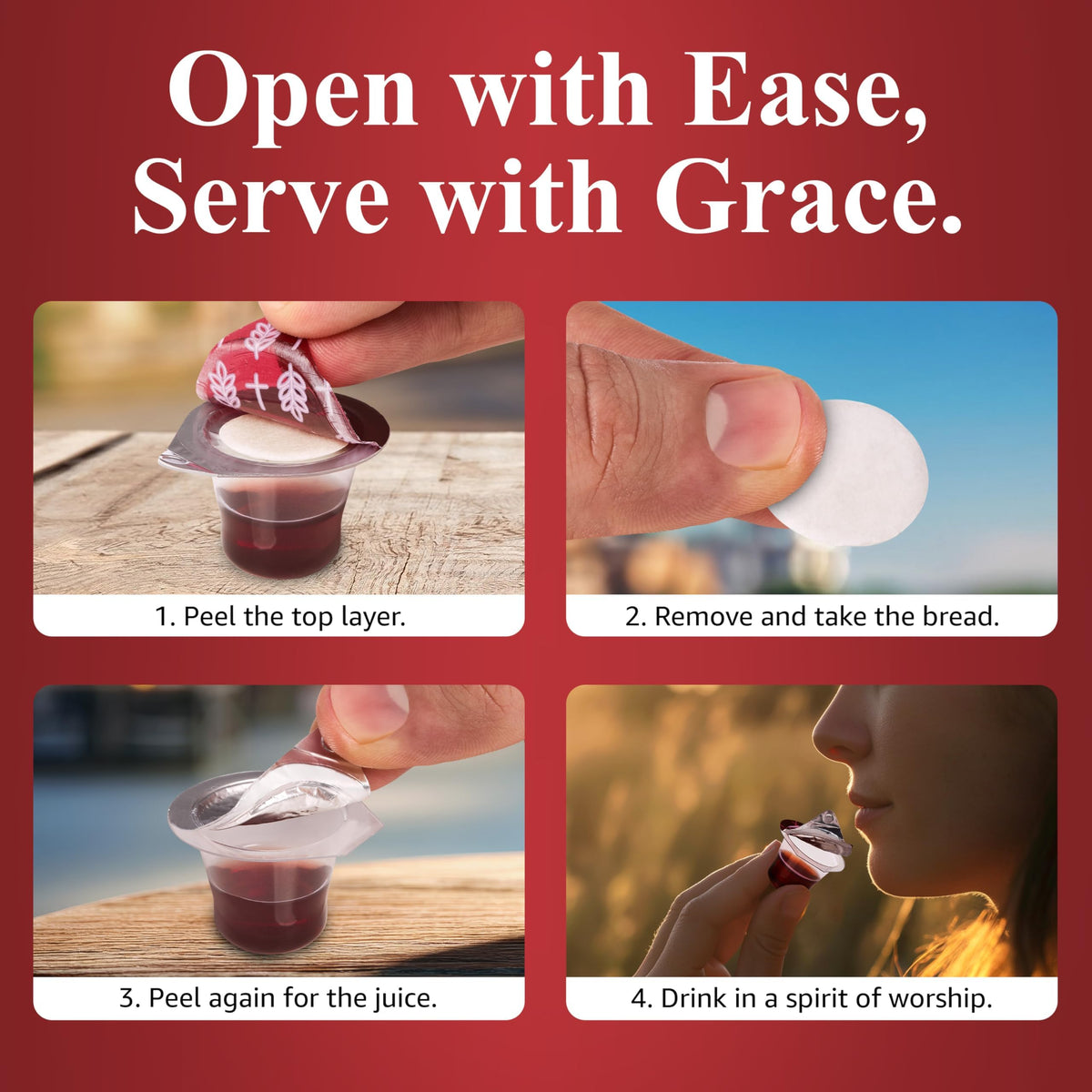 Grace shelf-stable juice and wafer pack, no refrigeration needed.