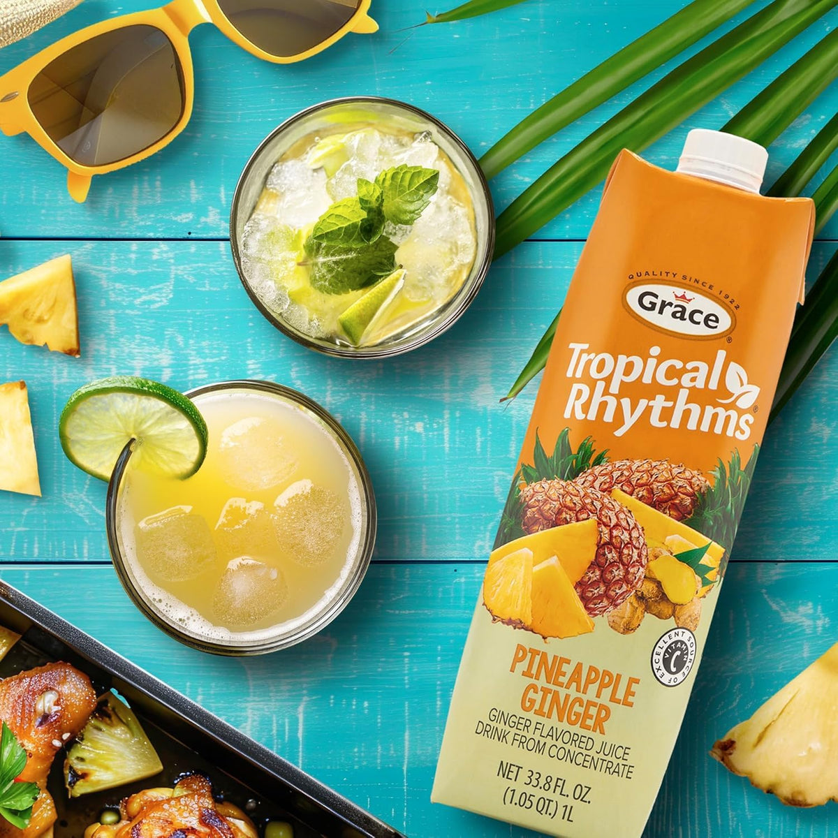 Grace 3 carton package showing convenient Jamaican juice for gatherings