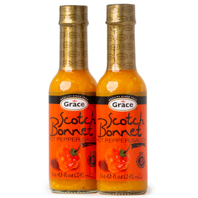 Grace Yellow Scotch Bonnet hot sauce bottle adds island flavor to meals