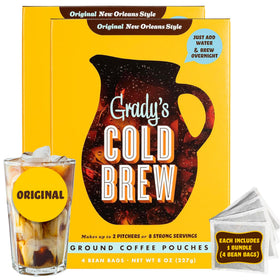 Grady's Cold Brew New Orleans box front showing two-box set for 24 drinks