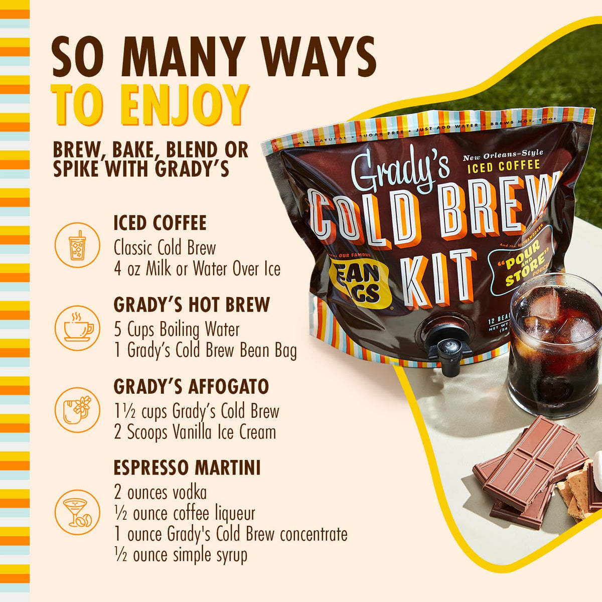 Grady's Cold Brew value per cup emphasizes cafe-quality flavor at home