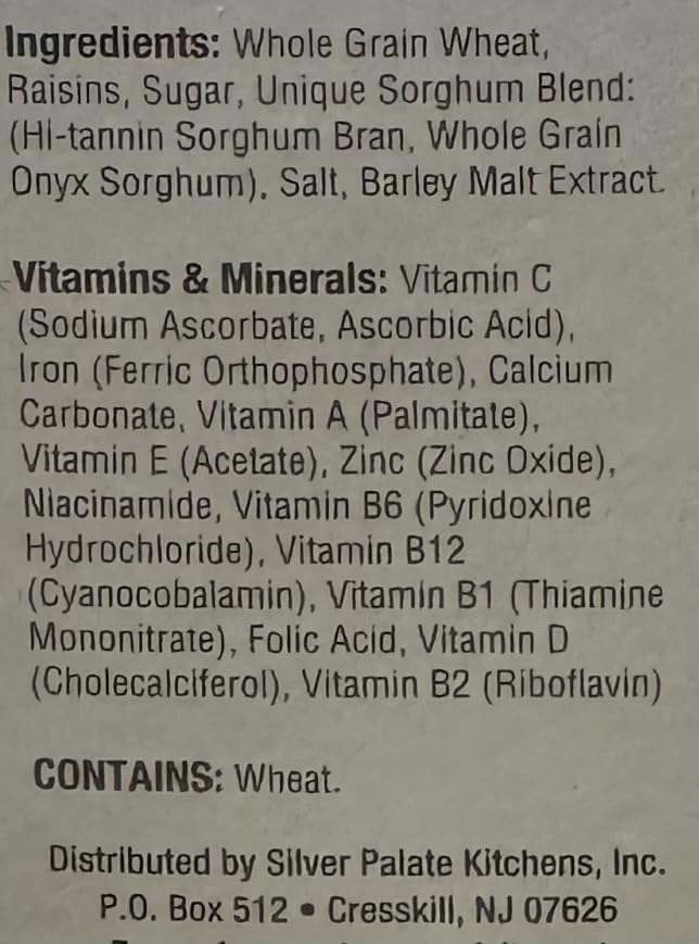 Raisins close-up in Grain Berry Raisin Bran showcase natural sweetness.