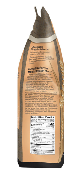Grain Brain White Kamut Flour pancake batter for fluffy breakfasts.