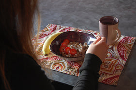 Grain Place Foods organic hulled barley with label emphasizes preservative-free staple.
