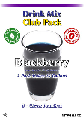 GramZero Blackberry drink mix inner pouches for convenient portions
