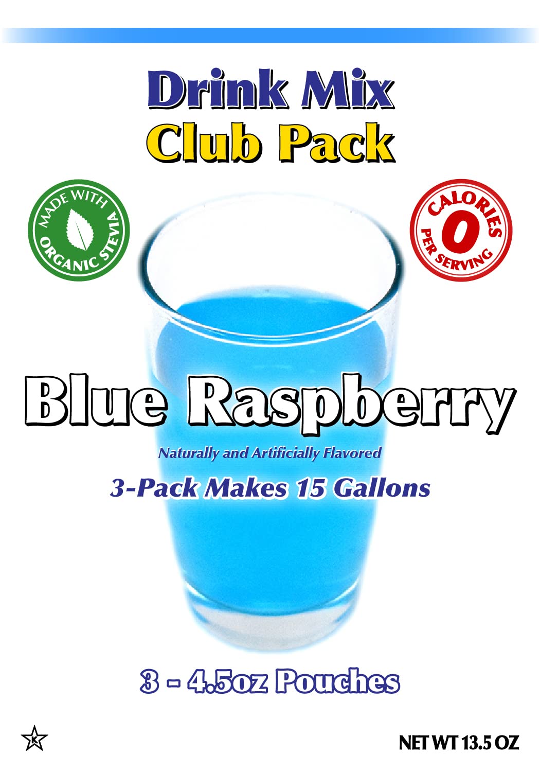 GramZero Blue Raspberry powder being poured into water for keto-friendly sip.