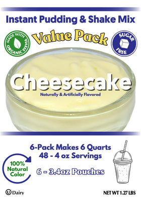 GramZero cheesecake pudding mix 6-pack inner pouches ready for quick desserts