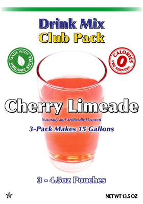 GramZero Cherry Limeade glass serve highlights refreshing sugar-free taste