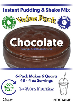 Pouring GramZero chocolate pudding reveals creamy, low carb dessert with no artificial sweeteners.