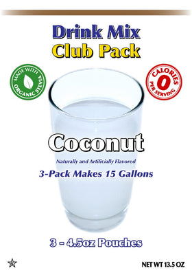 Stir GramZero Coconut Drink Mix into a glass for a smooth coconut flavor
