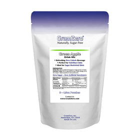 GramZero Green Apple powder yields 240 servings for keto and low-carb diets