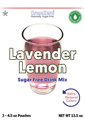 GramZero Lavender Lemon powder scoop for easy measuring and mixing.