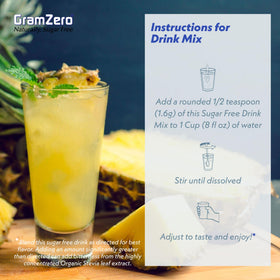 GramZero nutrition club loaded tea setup demonstrates convenient flavor options.