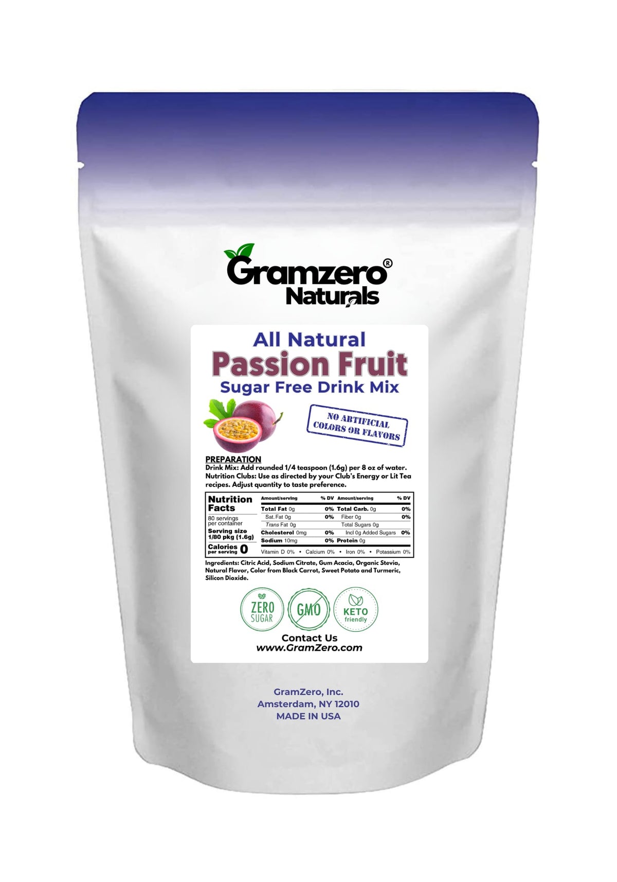 GramZero nutrition-club setup demonstrates easy integration into loaded tea recipes