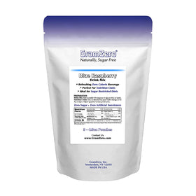 GramZero organic stevia-sweetened mix in a 3-pack pouch.