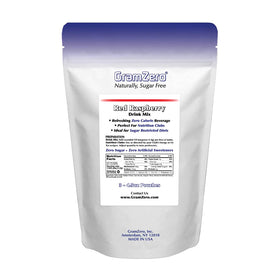Organic stevia-sweetened GramZero raspberry mix for sugar‑free beverages