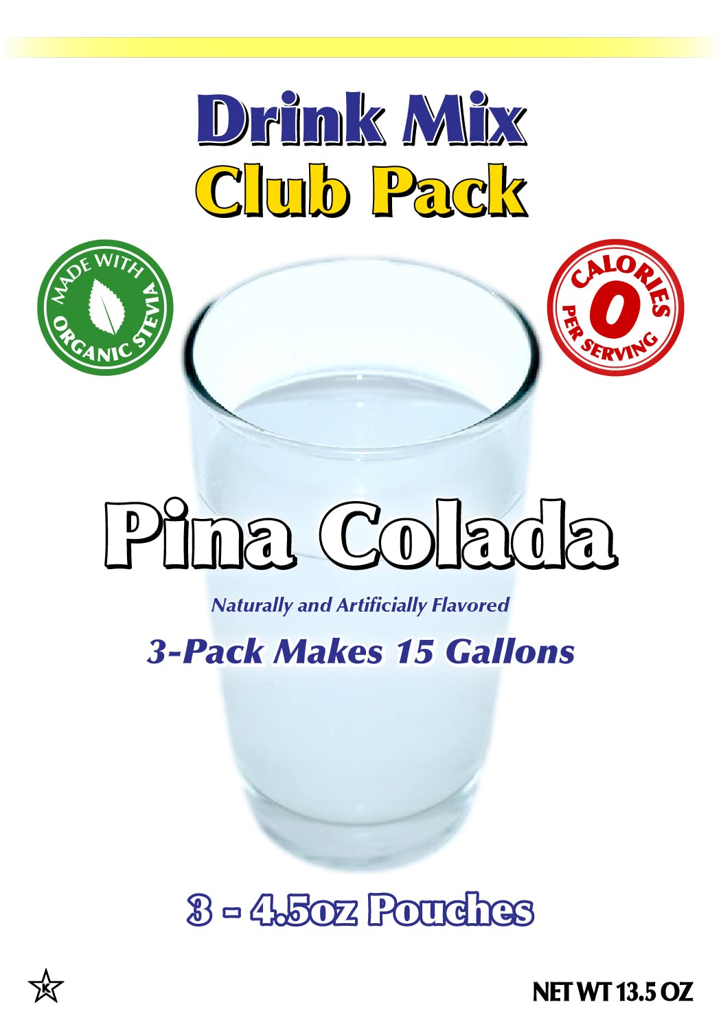 GramZero Pina Colada inner pouches ready for quick keto-friendly flavoring.