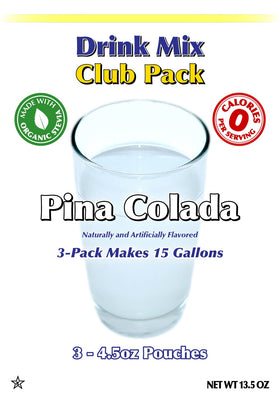 GramZero Pina Colada inner pouches ready for quick keto-friendly flavoring.