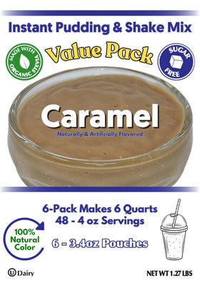 GramZero pudding mix being blended in a bowl to reveal creamy texture