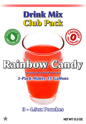 GramZero Rainbow Candy powder pouch ready for quick, sugar-free hydration.