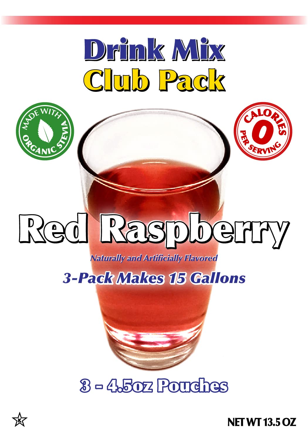 Pour GramZero raspberry mix into a glass for a zero‑calorie refreshment
