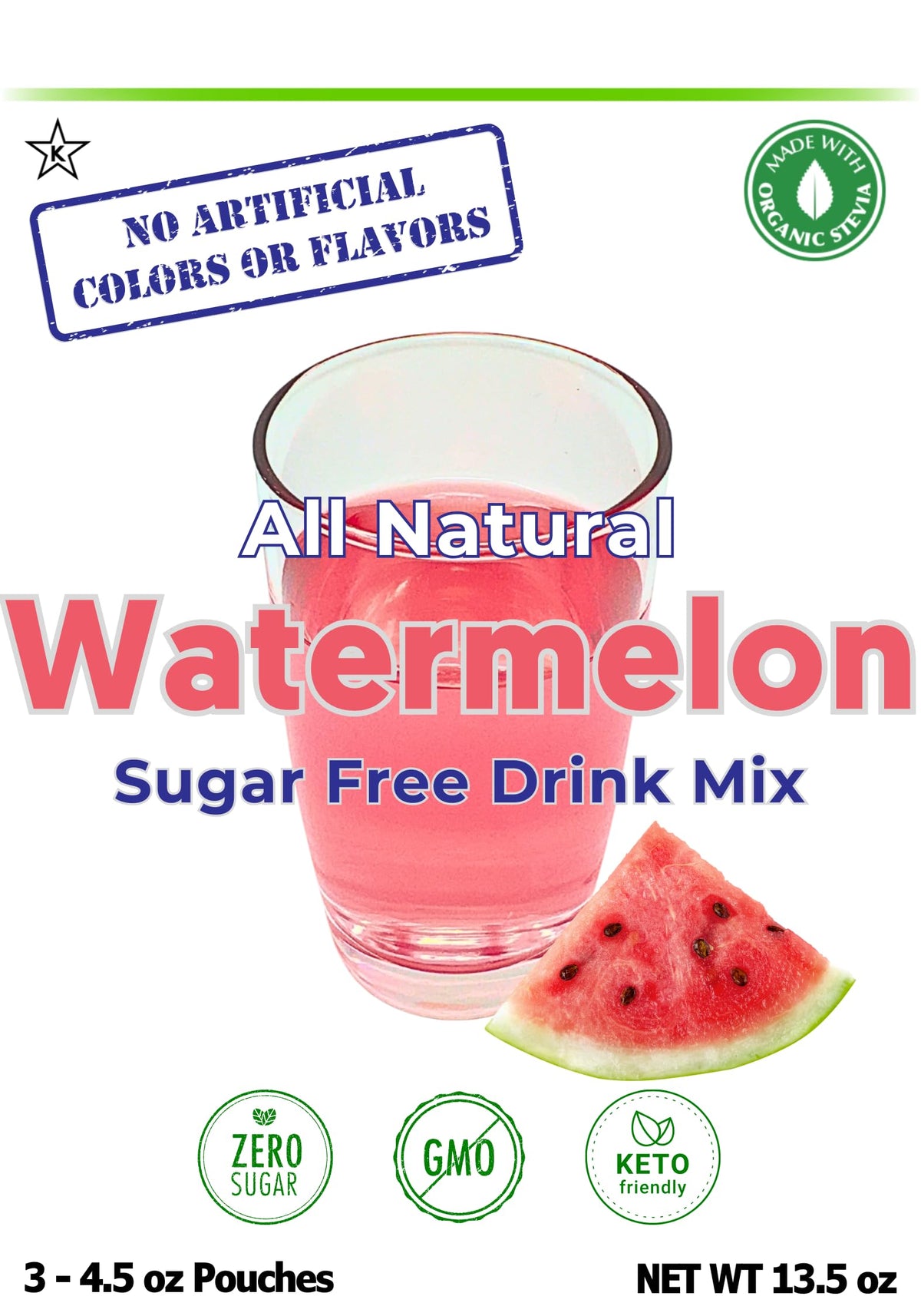 GramZero Watermelon drink prepared-glass reveals a zero calorie, naturally flavored refreshment.