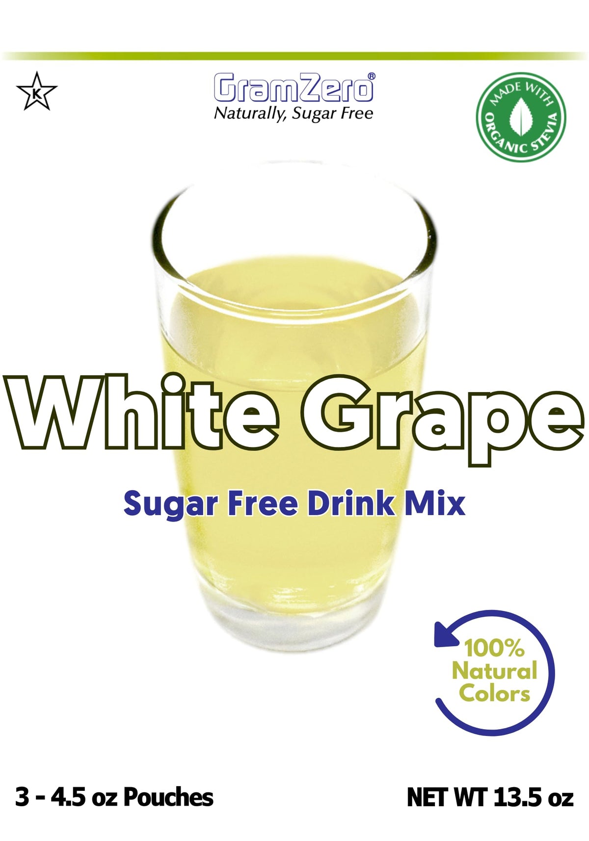 GramZero White Grape inner pouches enable easy, precise dosing.