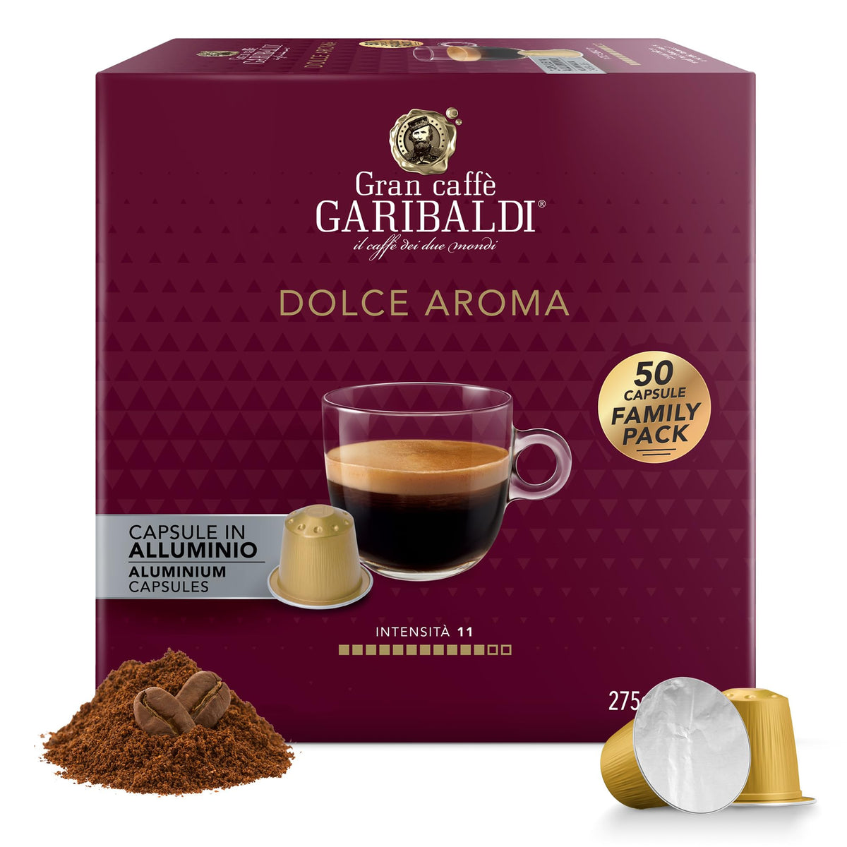 Gran Caffè Garibaldi Dolce Aroma pods pack for quick at-home brewing