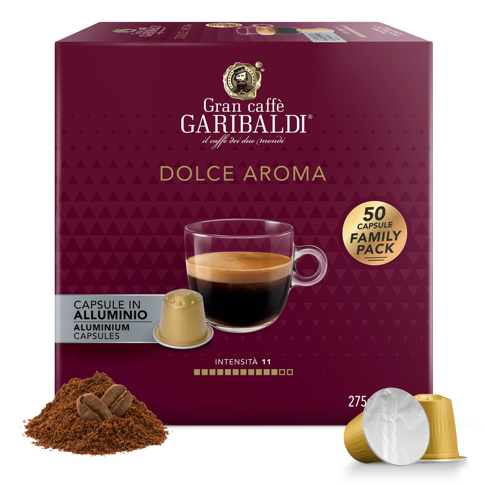 Gran Caffè Garibaldi Dolce Aroma pods pack for quick at-home brewing