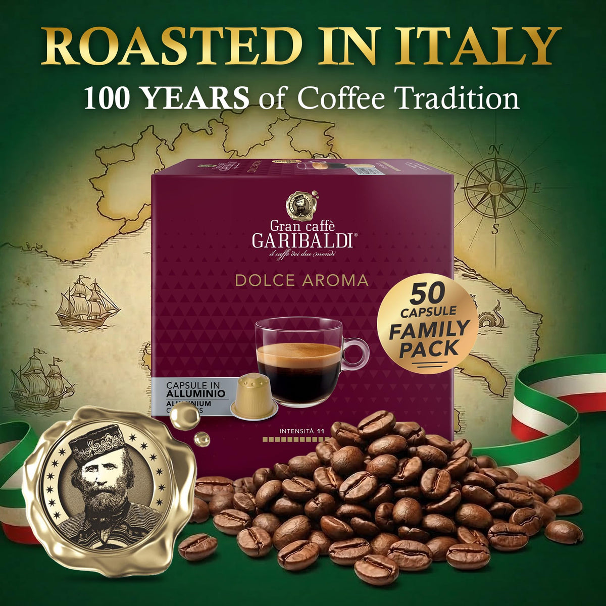 Gran Caffè Garibaldi espresso crema with full-bodied texture
