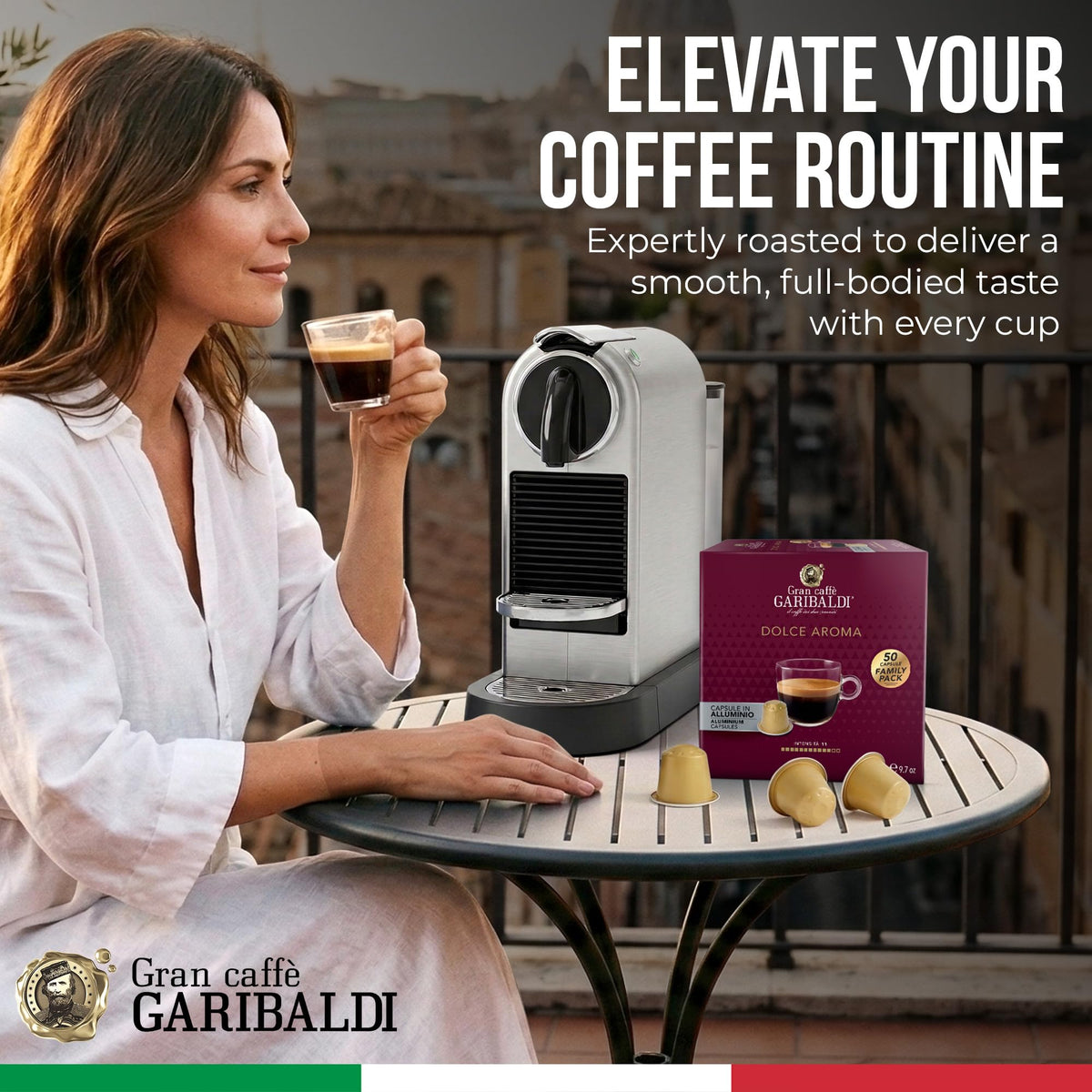 Gran Caffè Garibaldi recyclable pods for eco-friendly daily use