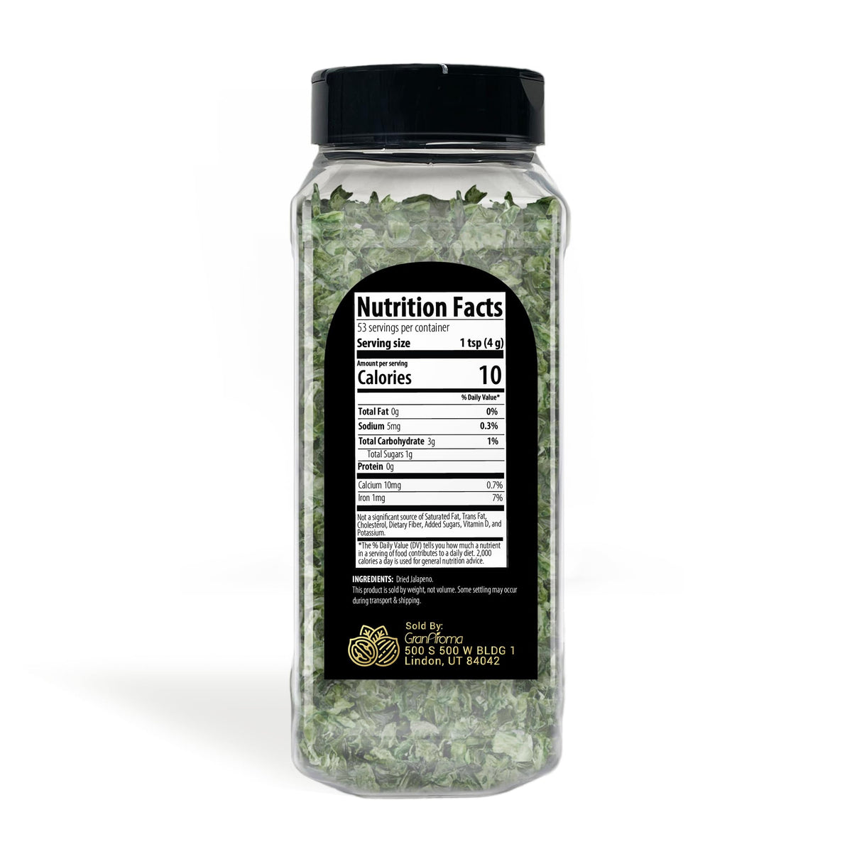 GranAroma diced jalapenos close-up for quick, versatile heat in recipes.