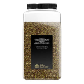 GranAroma seasoning ingredients closeup showing oregano, rosemary, basil for authentic flavor