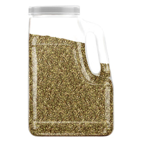 GranAroma Oregano Flakes sprinkled on pizza crust for a savory touch.