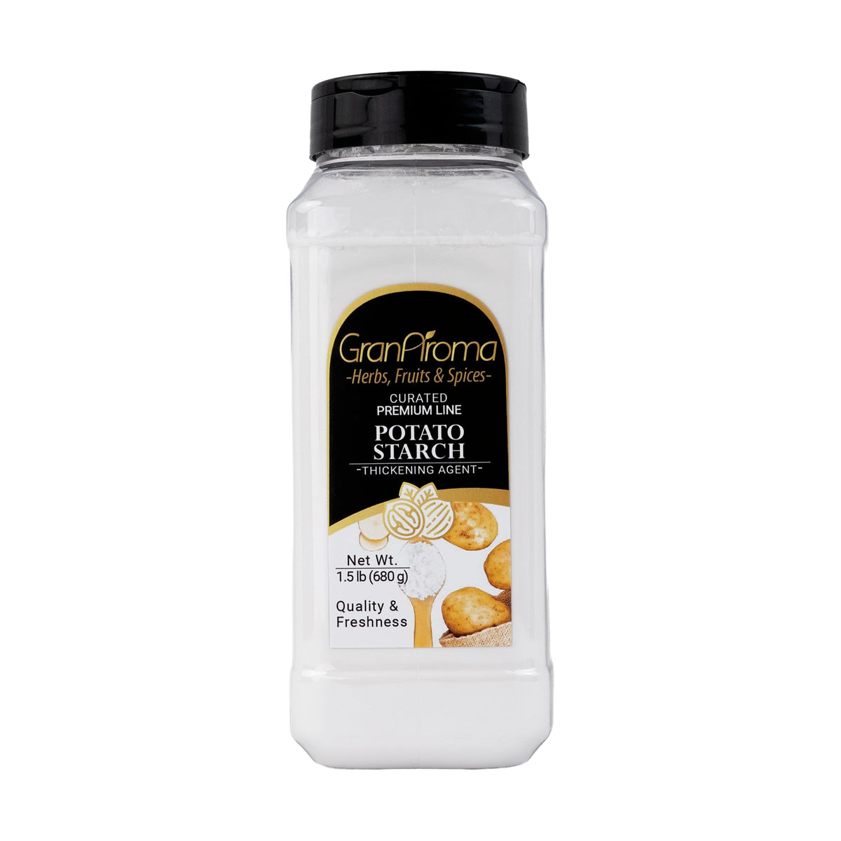 GranAroma Potato Starch bag front showing neutral flavor for versatile baking