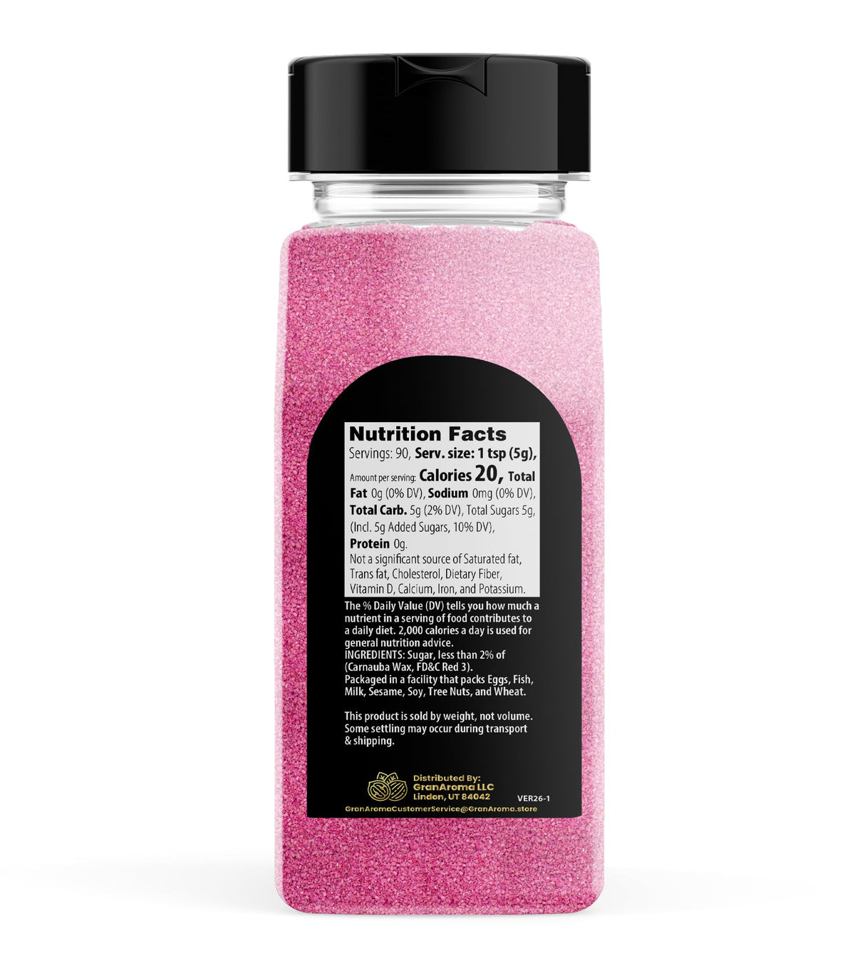 GranAroma sanding sugar decorates cookies with a vibrant shimmer.