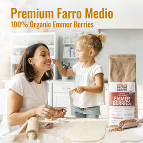 Grand Teton Emmer Wheat Berries – premium organic whole grain for versatile cooking.