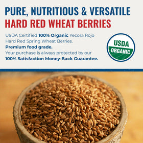 Grand Teton Yecora Rojo wheat berries cooked into fragrant pilaf