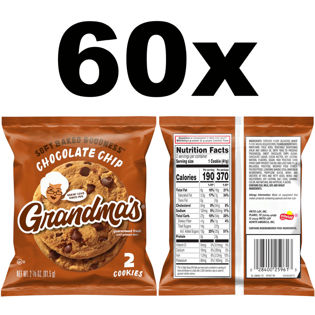 Grandma's Chocolate Chip Cookies big, soft and chewy for satisfying bites.