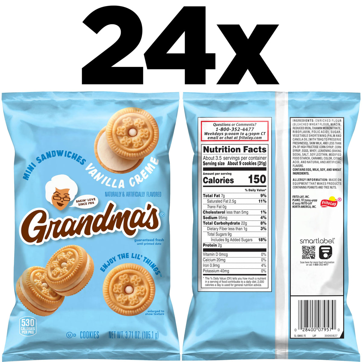 Grandma's Mini Cookies crispy texture, perfect lunchbox treat