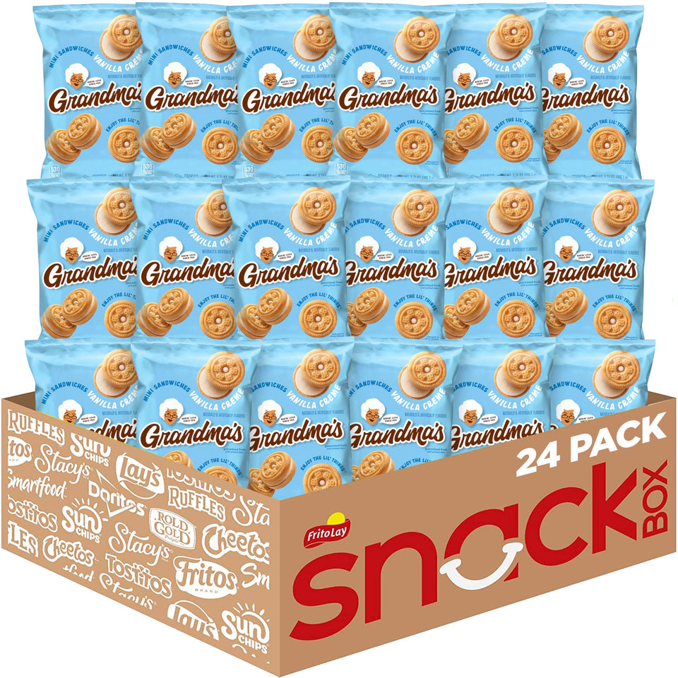 Grandma's Mini Cookies vanilla sandwich creme bites for on-the-go snacking
