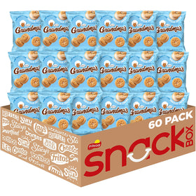 Grandma's Mini Vanilla Creme Cookies pack-60 provides convenient, shareable snacking on the go.